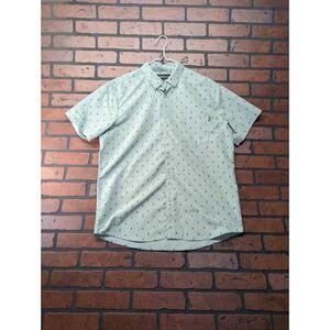 Molokai Surf Co. Men's XL Green Cactus Print Aloha Button Up Shirt